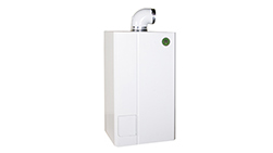 Gaswandketel met directe doorstroming